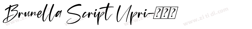 Brunella Script Upri字体转换